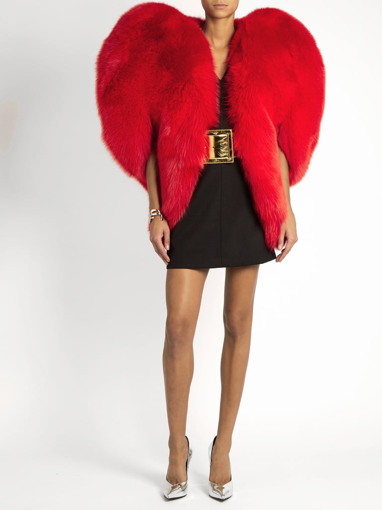 Saint Laurent Red Heart Coat Trend POPSUGAR Fashion