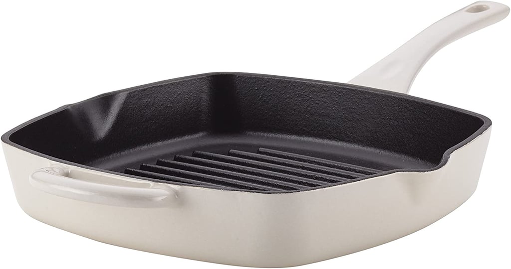 A Cast-Iron Pan: Ayesha Collection Cast Iron Square Grill Pan