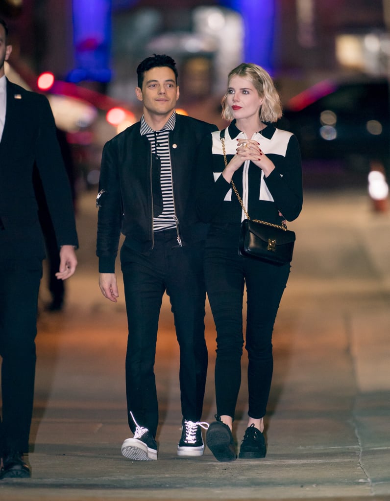 Rami Malek and Lucy Boynton Matching Outfits January 2019