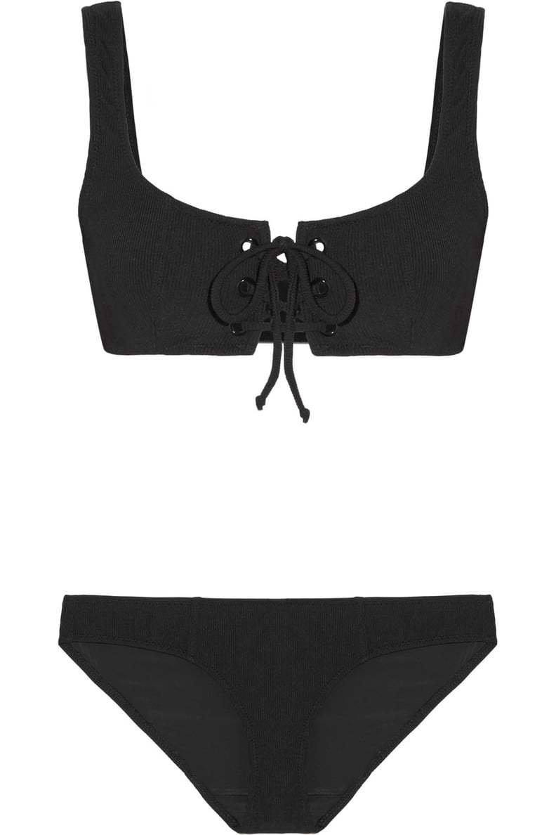 Solid and Striped sabella Lace-Up Bikini