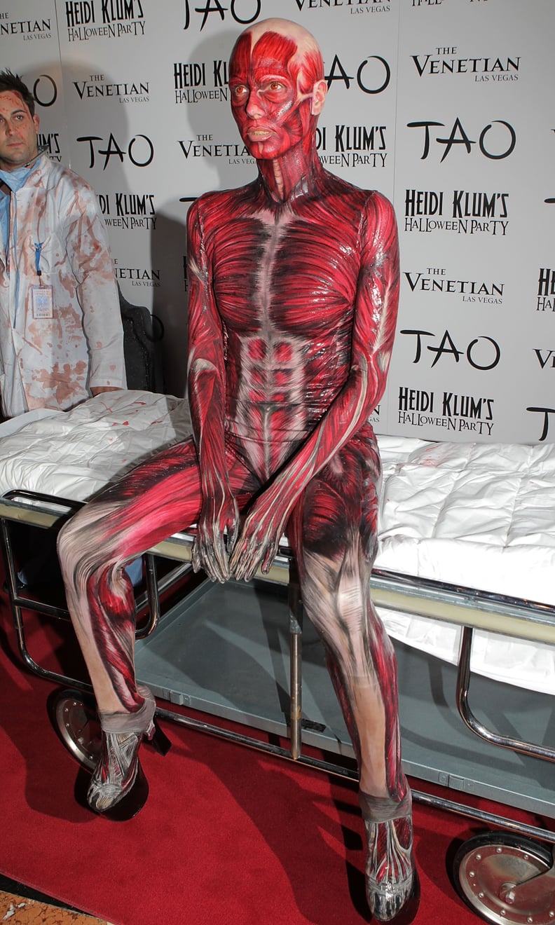 Heidi Klum's 2011 Halloween Costume: Skeleton