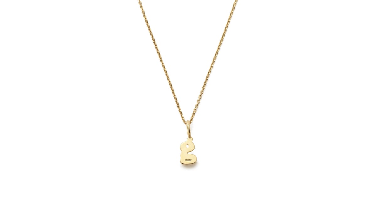 A Personalized Find: Sarah Chloe Initial Charm On Chain | The Best