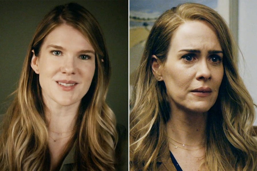 Lily Rabe as Real Shelby and Sarah Paulson as "Shelby"