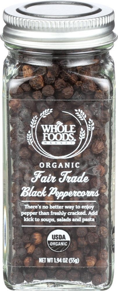 Organic Fair Trade Black Peppercorns
