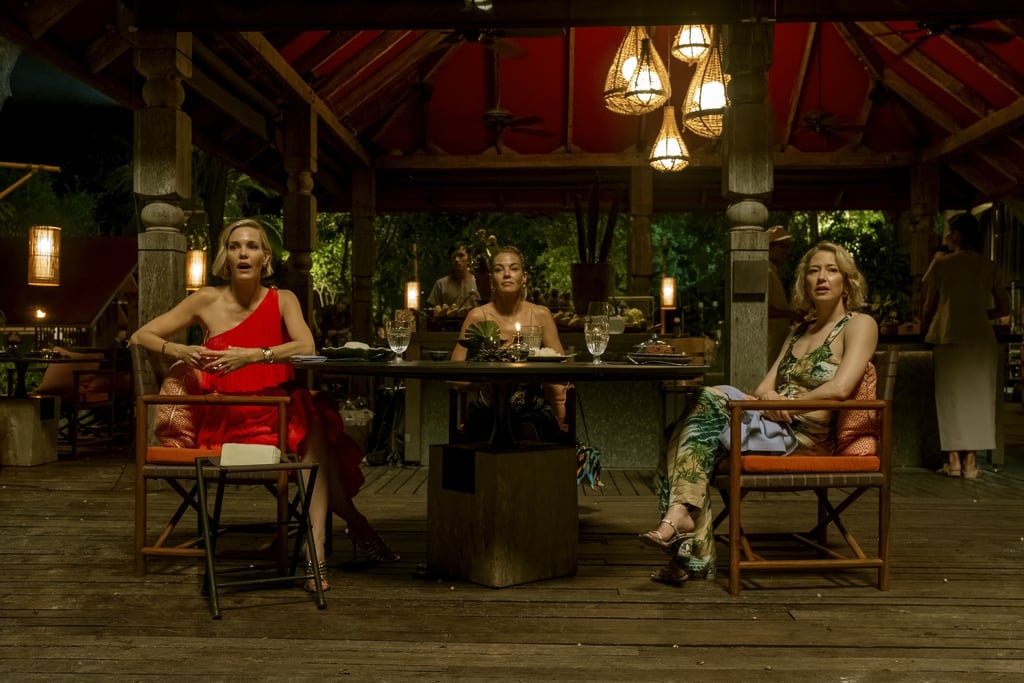 Jaclyn, Laurie, and Kate's Outfits on "The White Lotus" Episode 1
