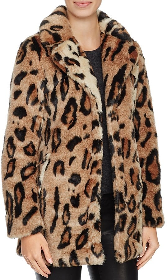 Louise Paris Leopard Faux Fur Coat
