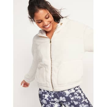 Old Navy Sherpa Jacket Review | POPSUGAR Fashion