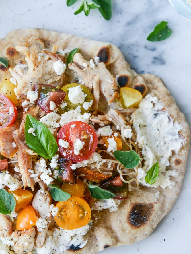 Grilled Chicken Pita Flatbreads