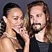 Zoe Saldaña Enjoys a Steamy Kiss With Husband Marco Perego on the Red Carpet in Italy