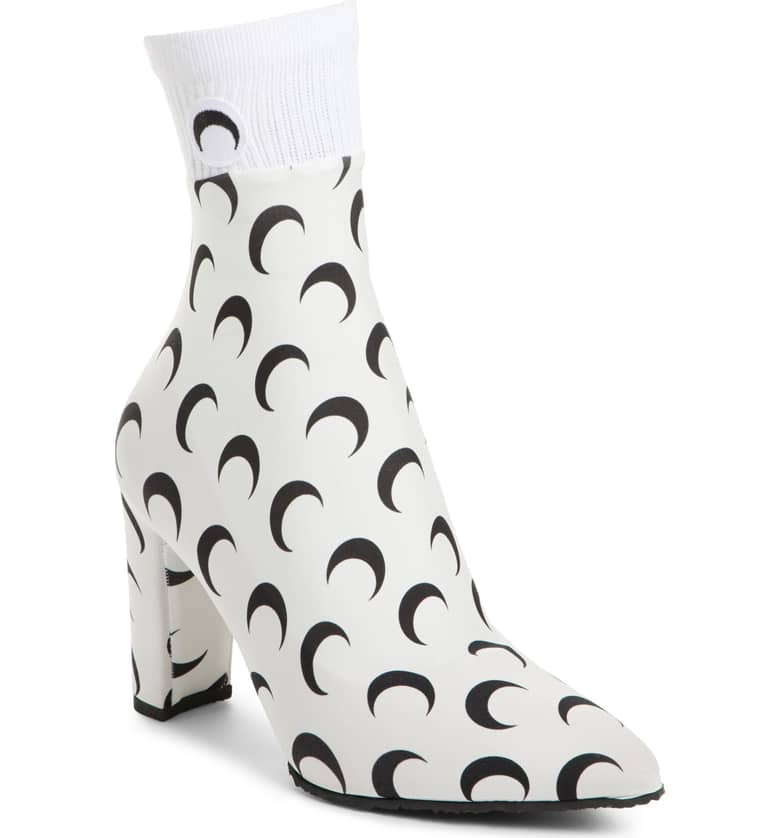 Marine Serre Moon Print Sock Boot