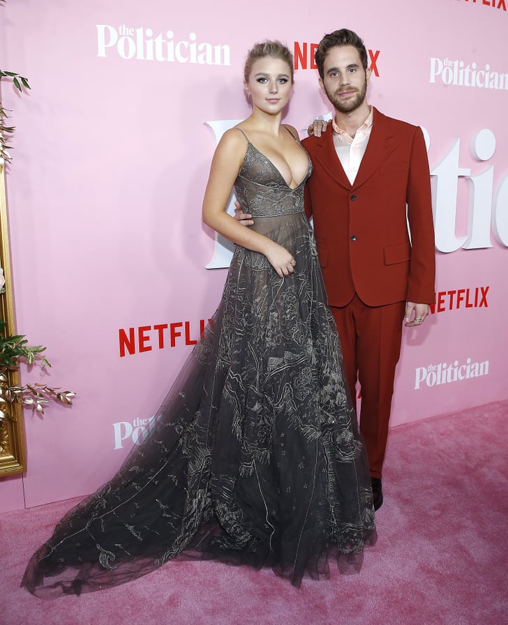 Julia Schlaepfer and Ben Platt at The Politician Premiere | See