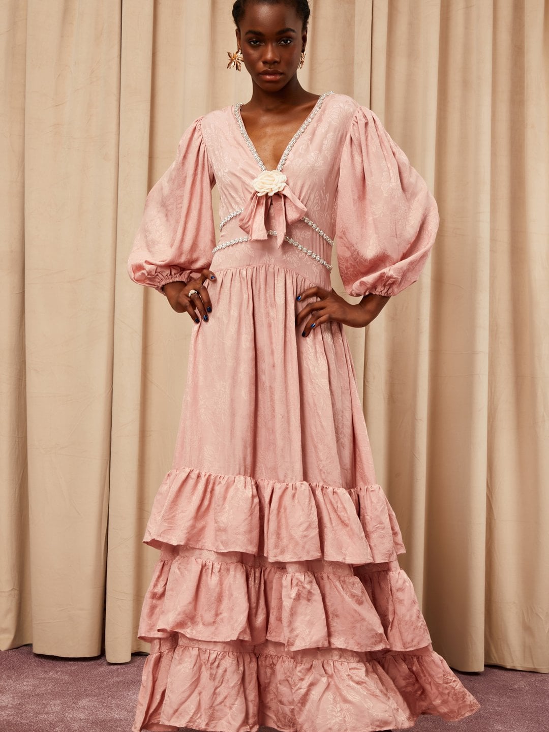 Wine maxi top dress uk