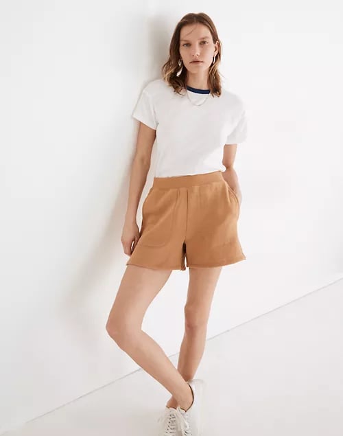 Madewell MWL Airyterry Stitched-Pocket Sweatshorts