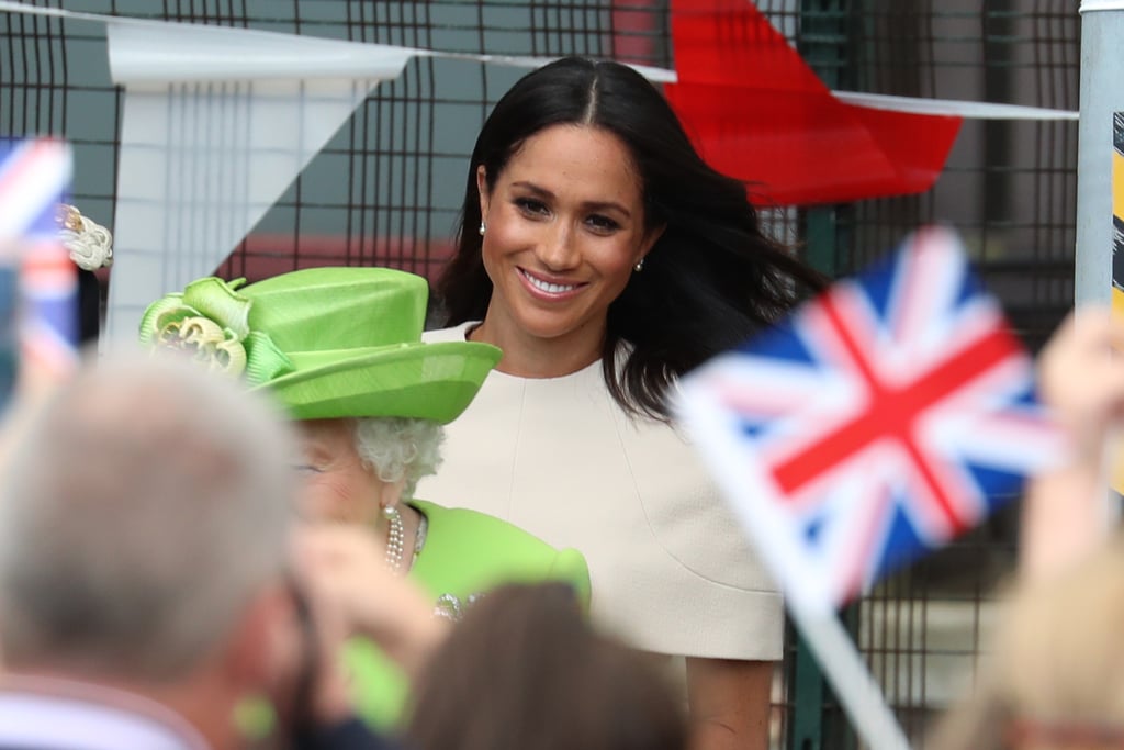 Queen Elizabeth II and Meghan Markle Cheshire Visit Pictures