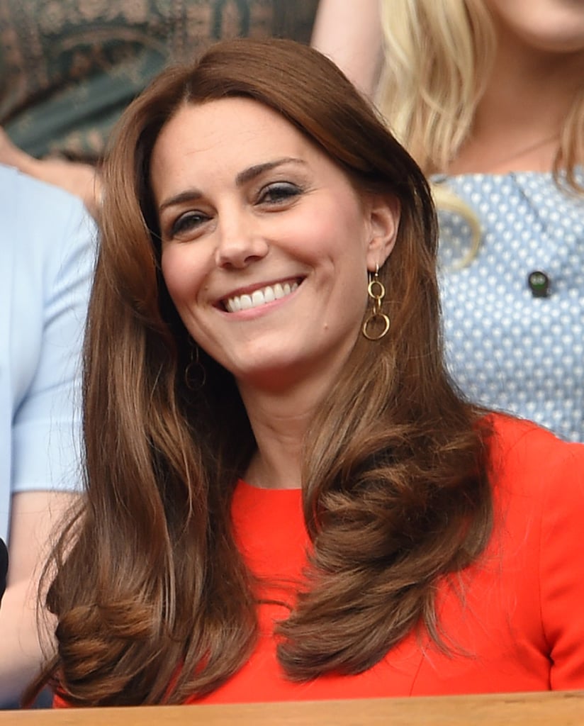 Watching tennis at Wimbledon in July 2015.