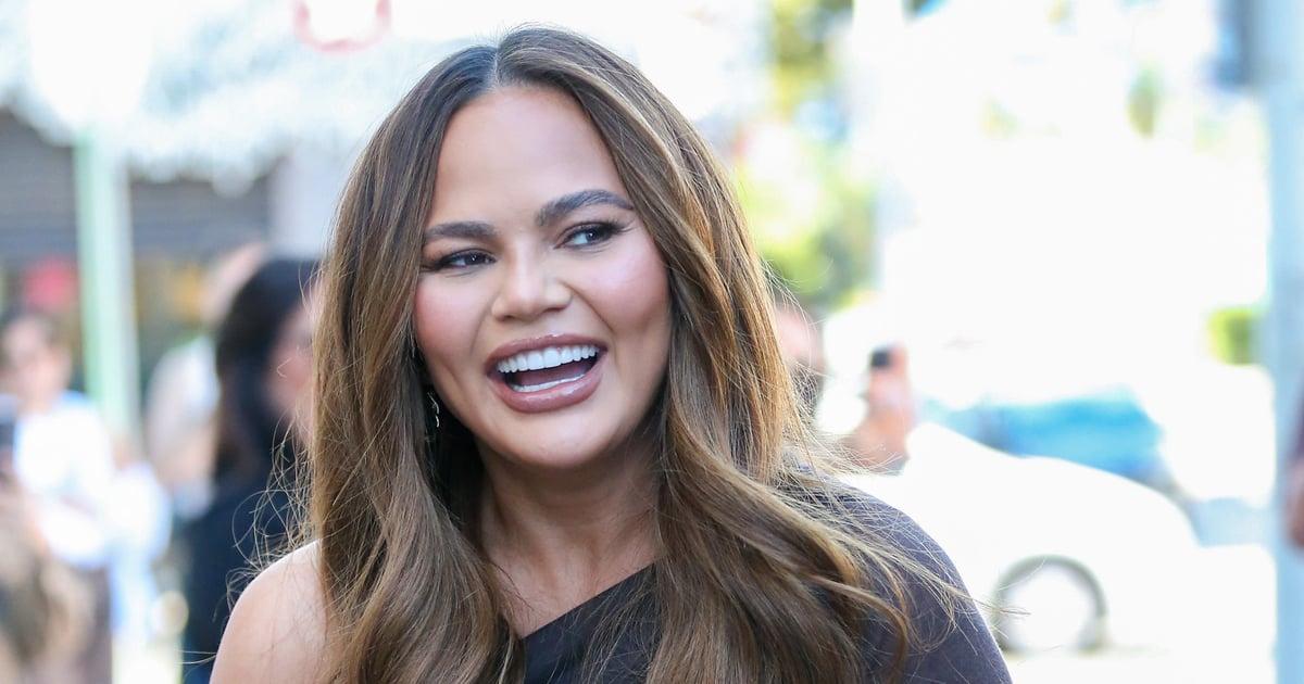 Chrissy Teigen Rocks a Tie Bikini “Boulder Holder” on Her