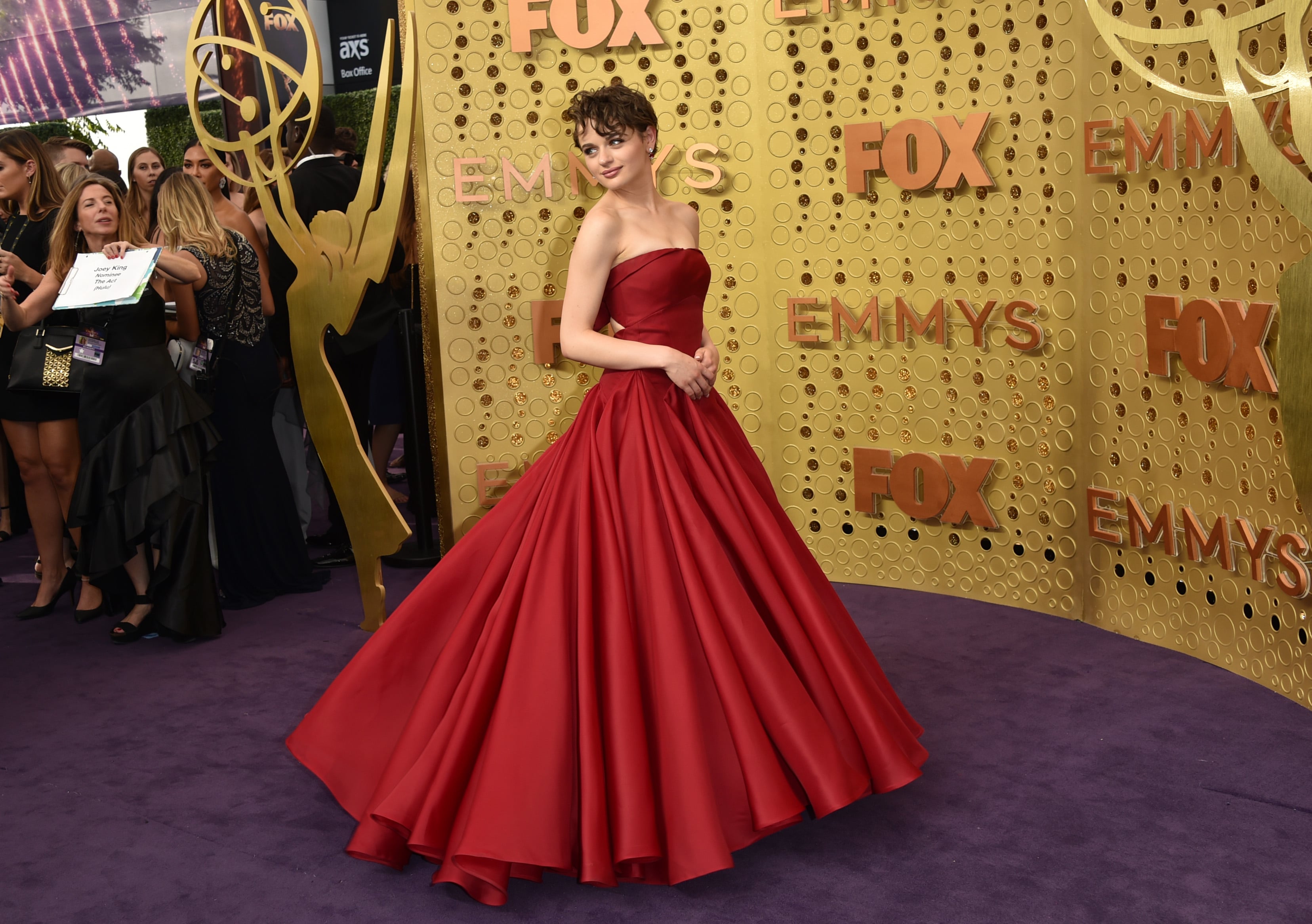 joey king red dress Pictures of Joey King at the Emmys 2019