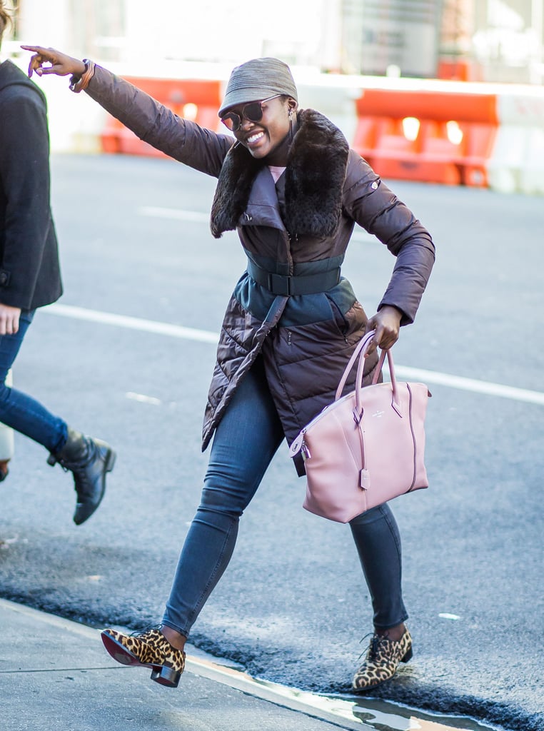 Lupita Nyong'o Out in NYC November 2015