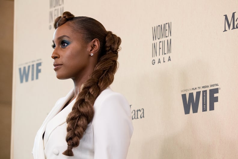 Issa Rae's French-Braid Ponytail