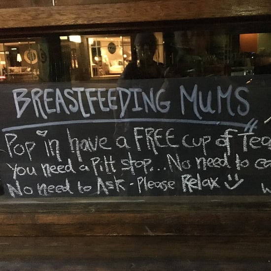 Cafe Sign For Breastfeeding Moms