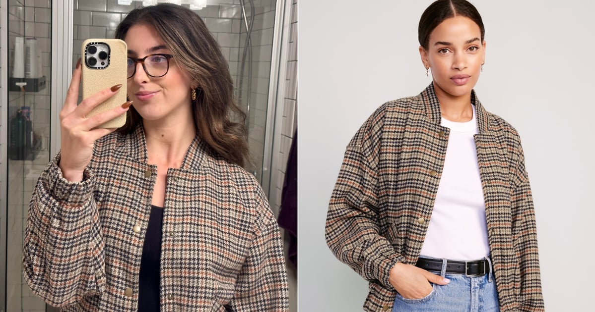 Old Navy Houndstooth Bomber Jacket Review With Photos