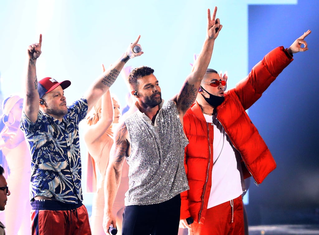 Ricky Martin, Residente, and Bad Bunny at Latin Grammys 2019