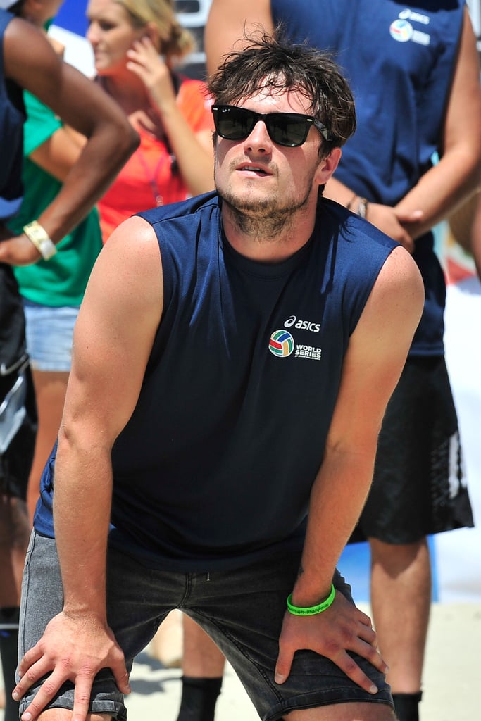 Josh Hutcherson at Asics Celebrity Volleyball Match