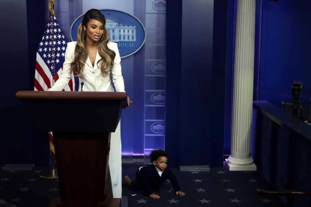 Watch Ciara's Son Win Interrupt White House Press Conference