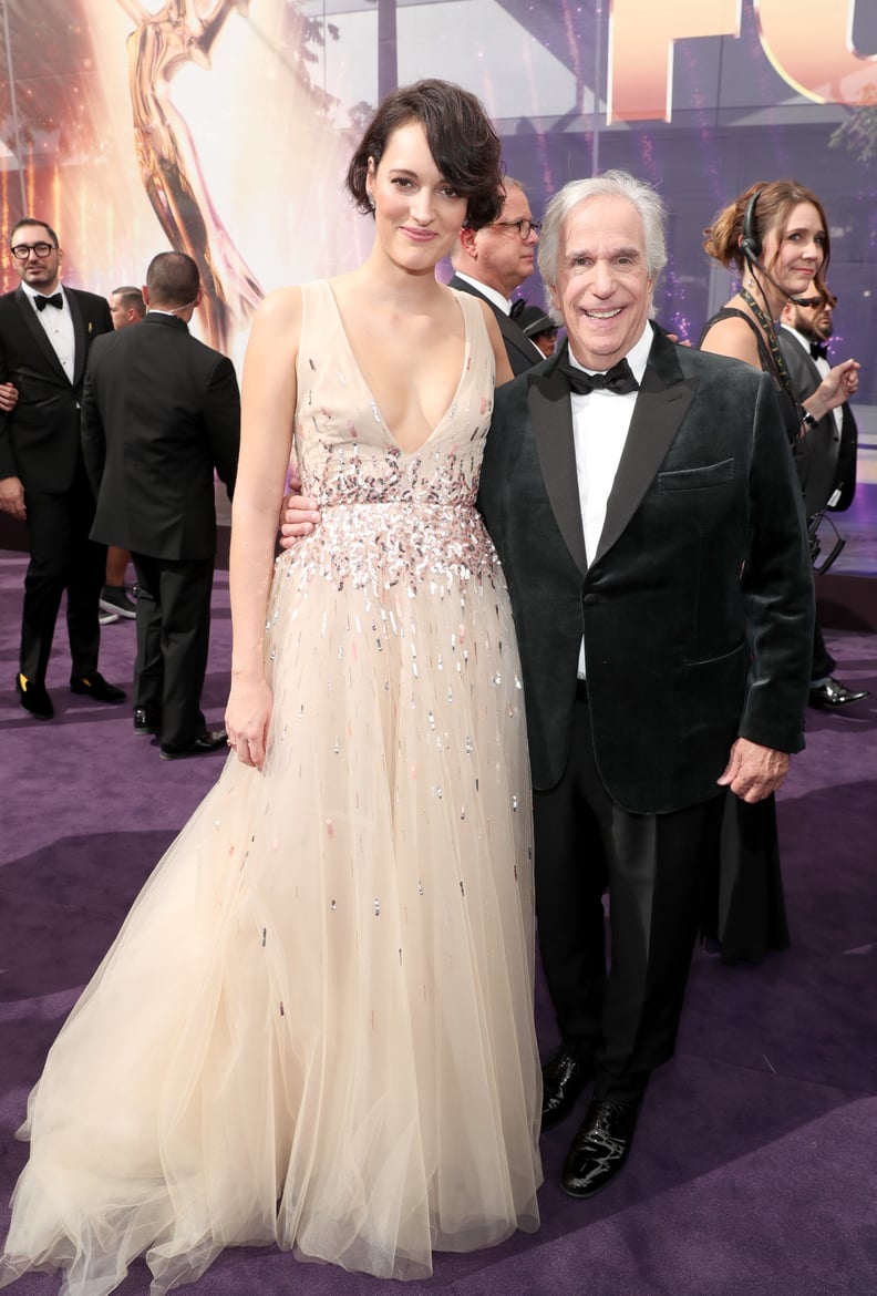 Phoebe Waller-Bridge and Henry Winkler at the 2019 Emmys