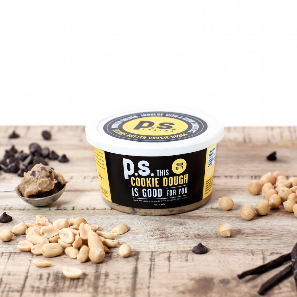 Peanut Butter Flavor Healthy Edible Cookie Dough From P.S. Snacks