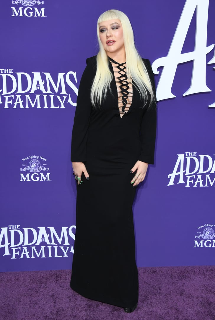 Christina Aguilera and Family at The Addams Family ...
