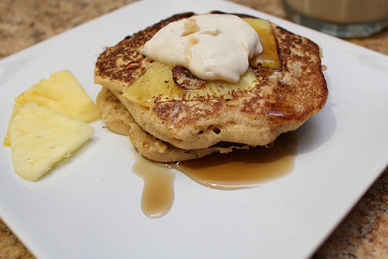 Vegan Pineapple Pancakes