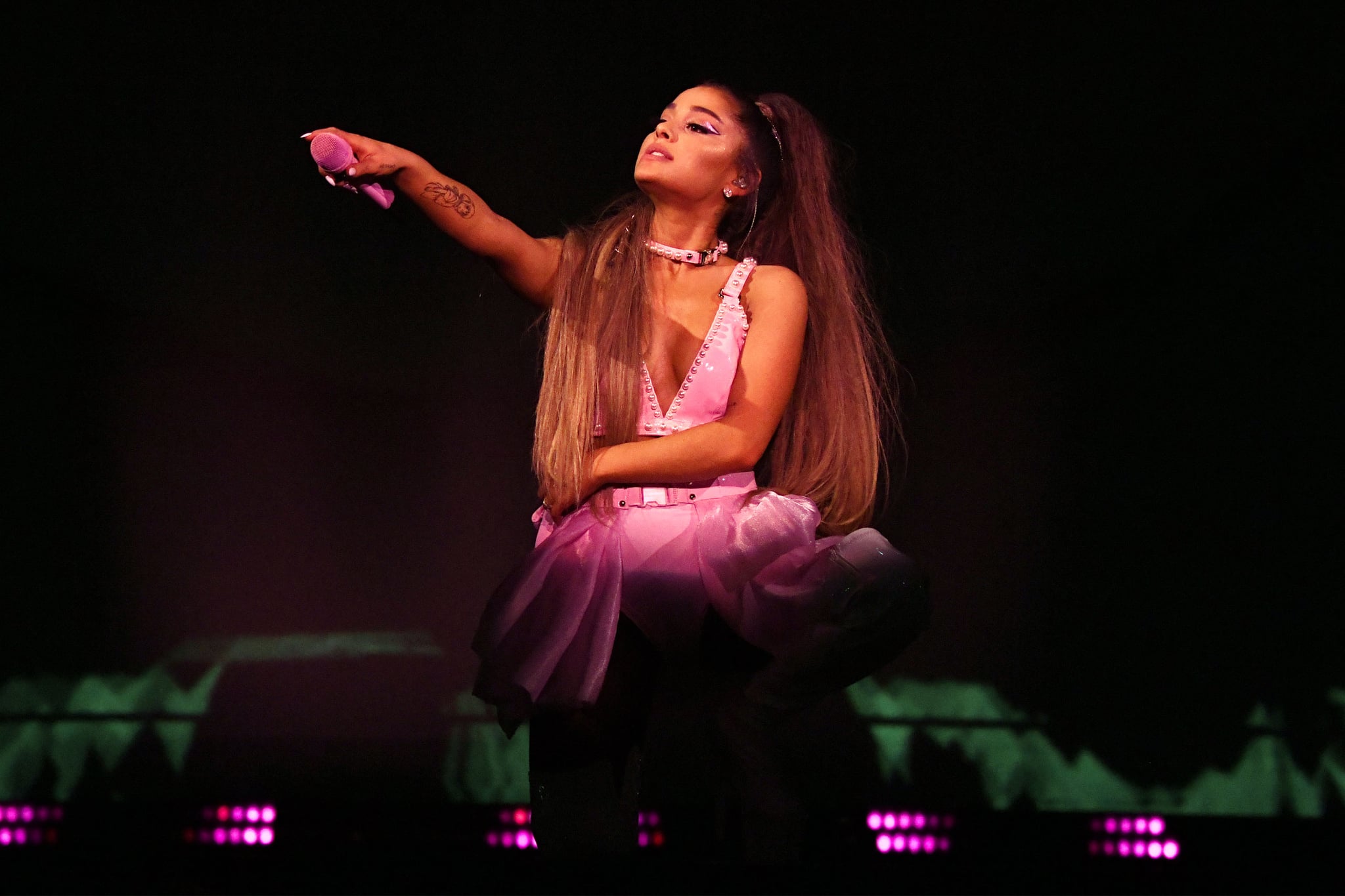 ALBANY, NEW YORK - MARCH 18: Ariana Grande performs onstage during the Sweetener World Tour - Opening Night at Times Union Centre on March 18, 2019 in Albany, New York. (Photo by Kevin Mazur/Getty Images for Ariana Grande)