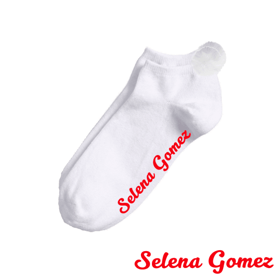 Selena Gomez Script Ankle Socks ($20)