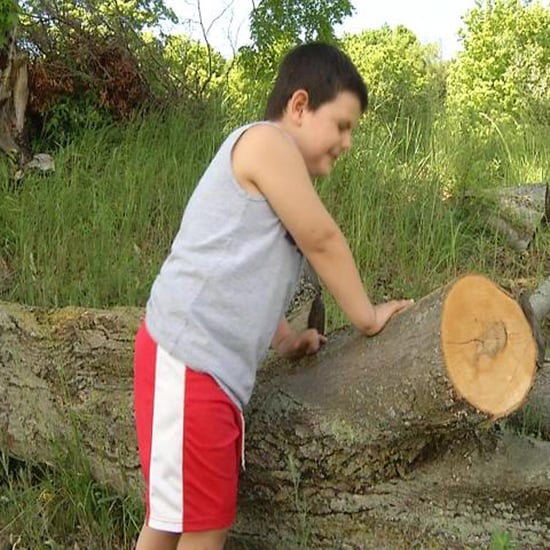 Boy Saves Dad From Fallen Tree