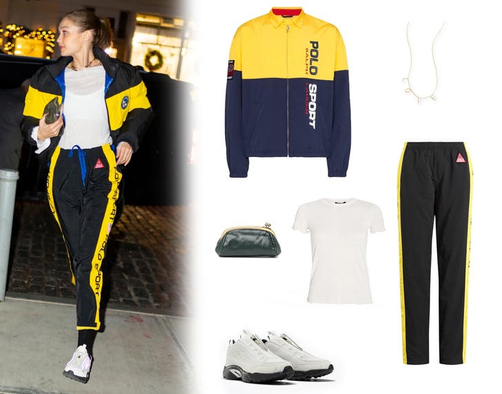 Gigi Hadid Wore a Tracksuit With Glow 