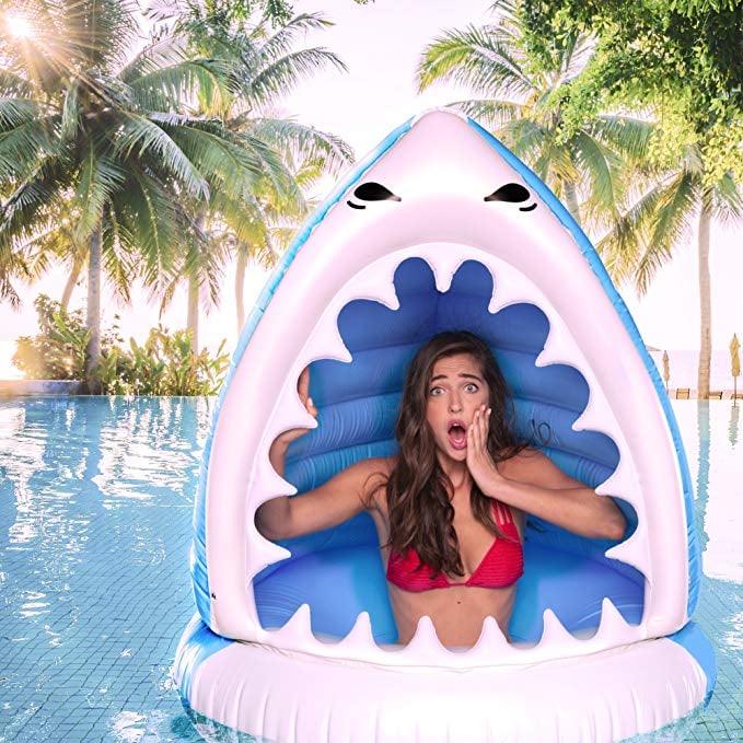 Shark pool floaty discount