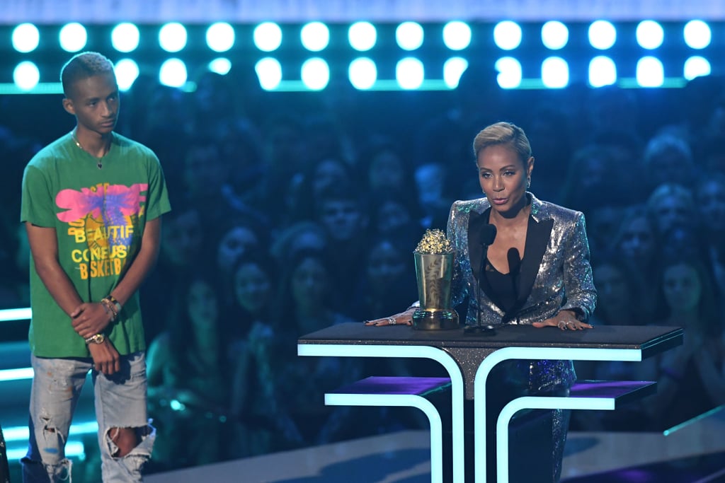 Jada Pinkett Smith and Jaden Smith at the 2019 MTV Awards