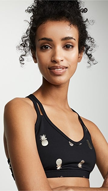 Beyond Yoga Pineapple Double Back Bra