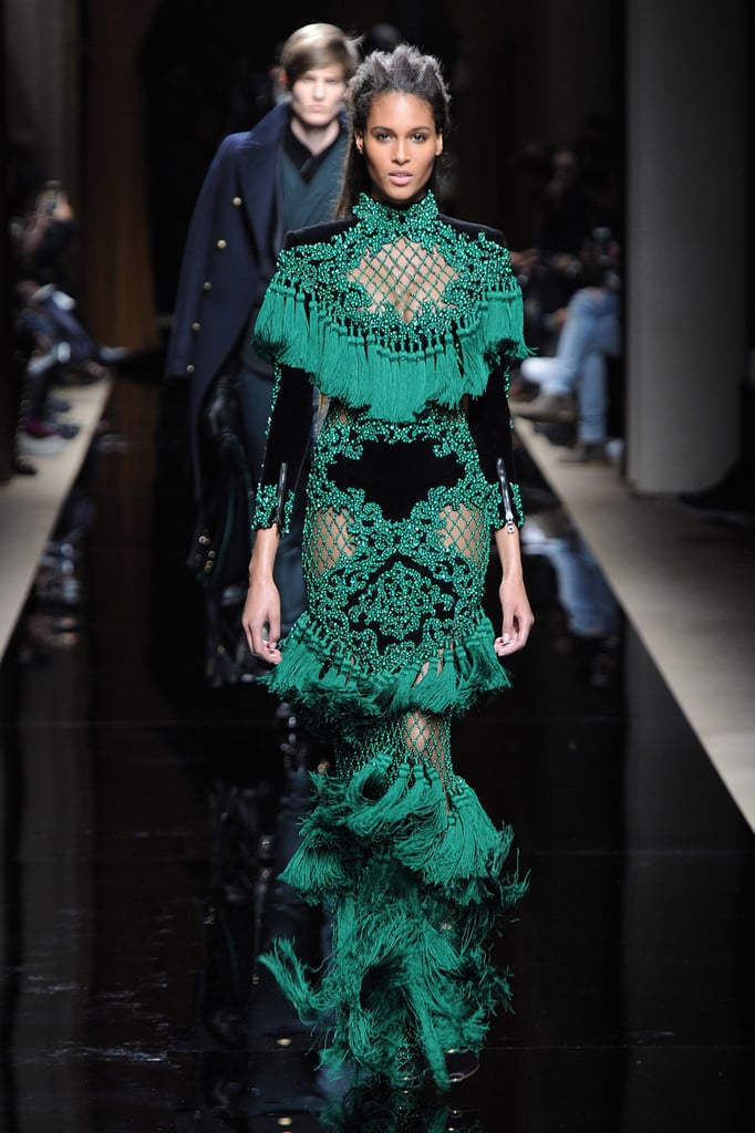 Cindy Bruna | Balmain Menswear Show Fall 2016 | POPSUGAR Fashion Photo 2