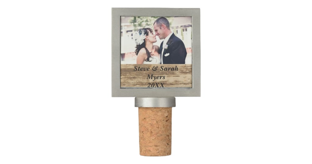 Wedding Photo Wine Stopper