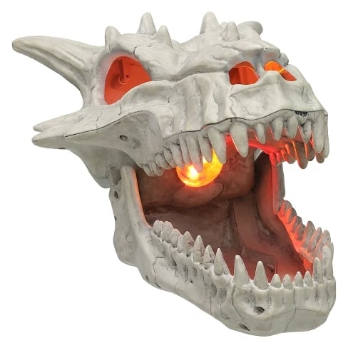 Halloween Light-Up Dragon Skull