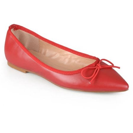 Brinley Co. Classic Bow Pointed Toe Ballet Flats