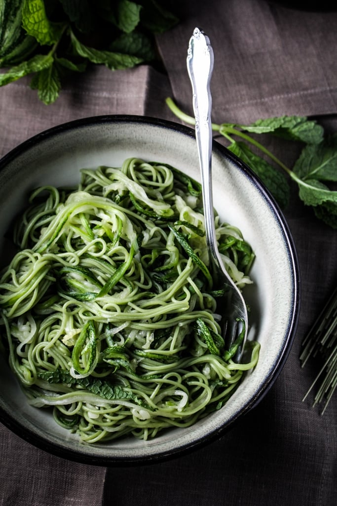 Green Tea and Zucchini Noodles With Honey-Ginger Sauce
