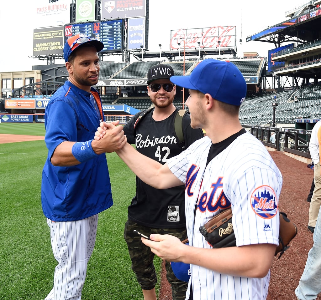 Demi Lovato and Nick Jonas at New York Mets Game July 2016
