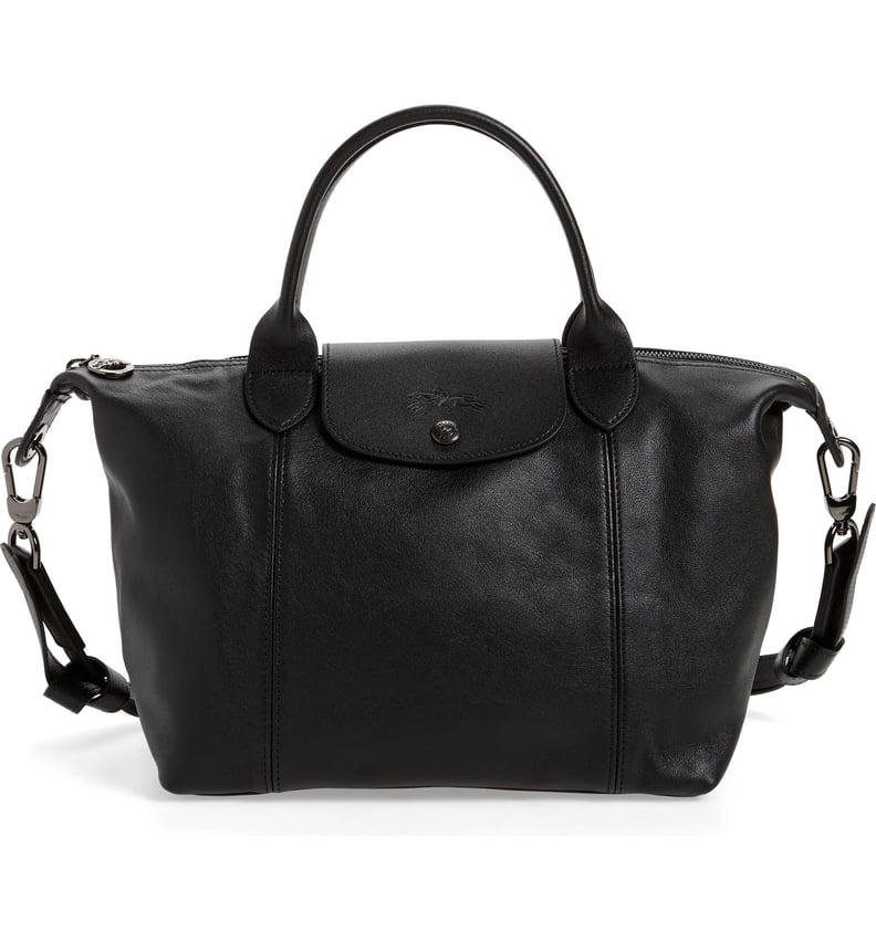 Longchamp Le Pliage Cuir Leather Shoulder Bag