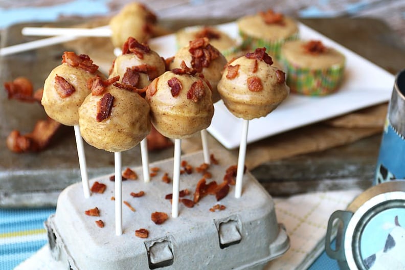 Salted Caramel Glazed Maple Bacon Cake Pops