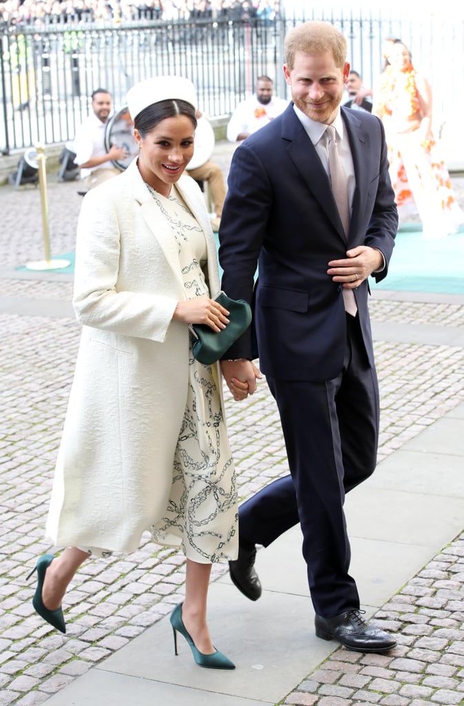 Meghan Markle Green Heels at Commonwealth Service