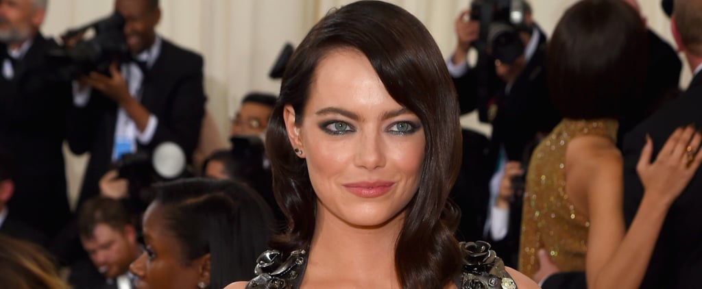 Emma Stone Is Brunette at the Met Gala 2016