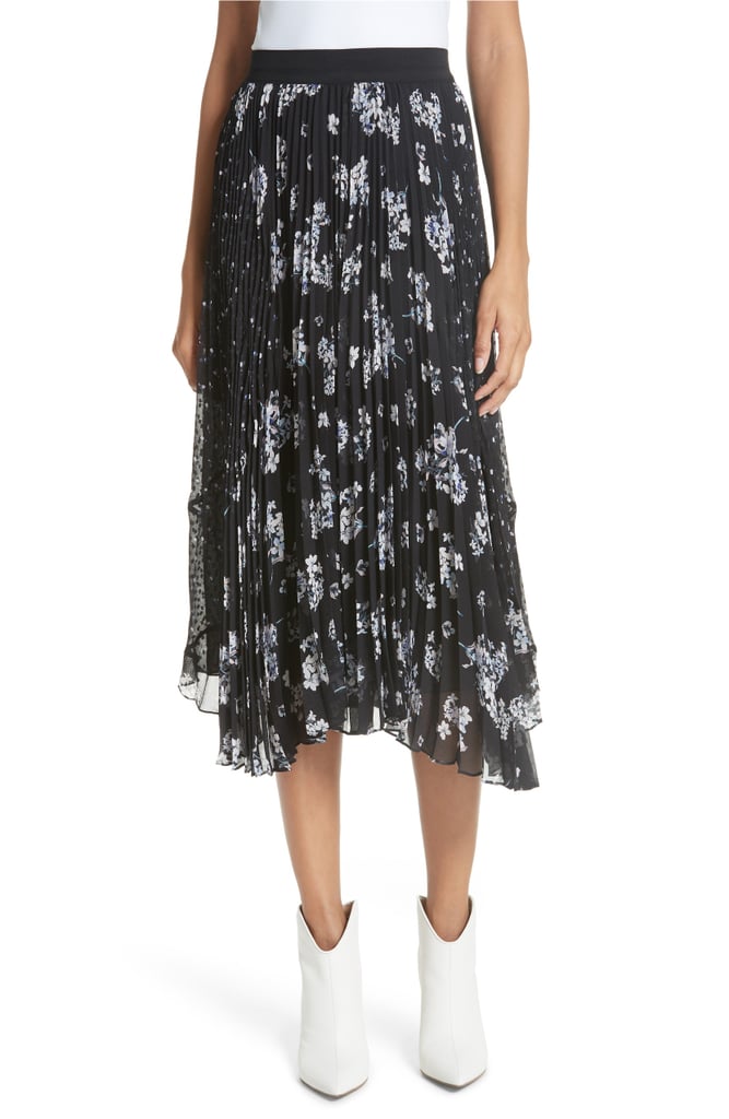 Rebecca Taylor Pleated Hydrangea Skirt